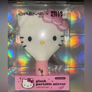 Hello Kitty Crème shop portable plush mirror new